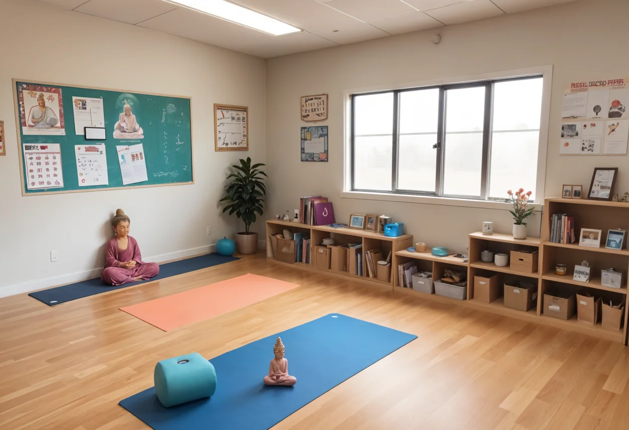 Relaxing corner as part of class decoration ideas