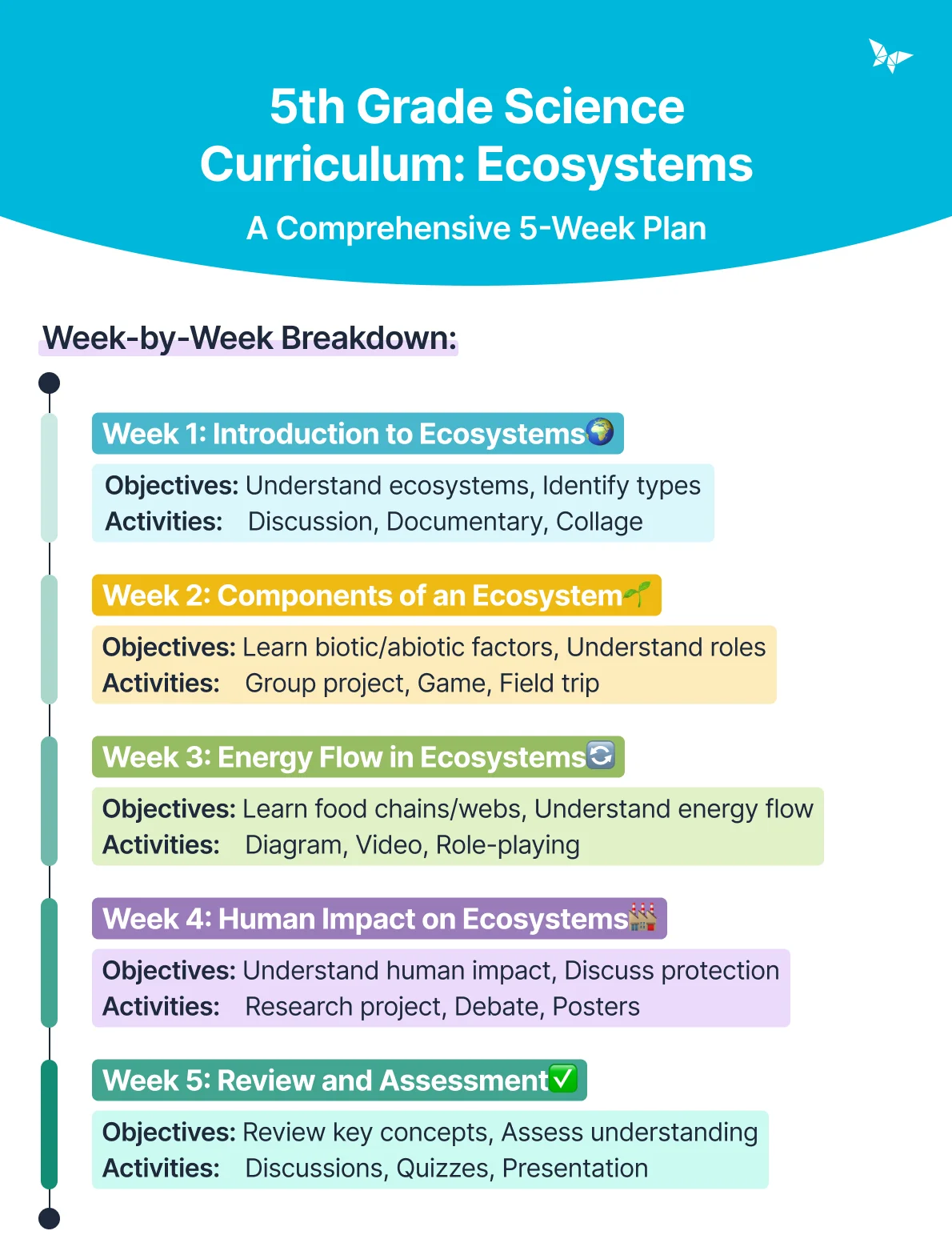 Sample Curriculum image to understand what is curriculum